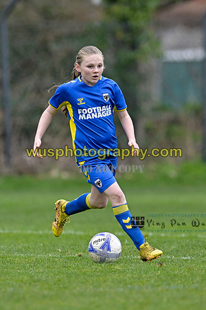 20230319-104824D AFC Wimbledon Girls U11 Yellows v Richmond Park FC U11