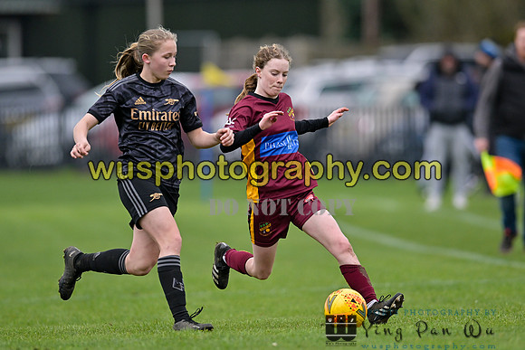 20230401-122609B Petts Wood FC Swans U14 v Arsenal FC Girls U14