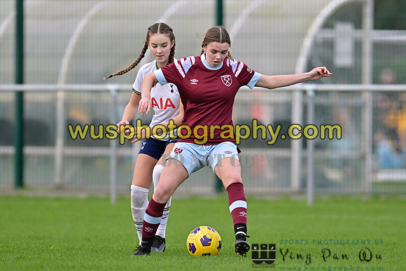 20221119-100325 Tottenham Hotspur Women FC Academy U15 v West Ham United Academy Girls U15