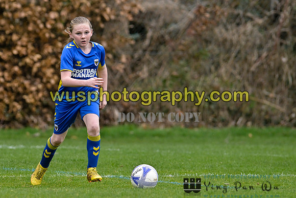 20230319-105011 AFC Wimbledon Girls U11 Yellows v Richmond Park FC U11