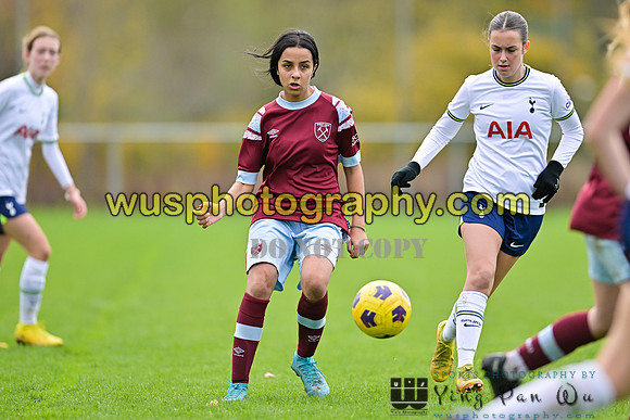 20221119-112217A Tottenham Hotspur Women FC Academy U15 v West Ham United Academy Girls U15