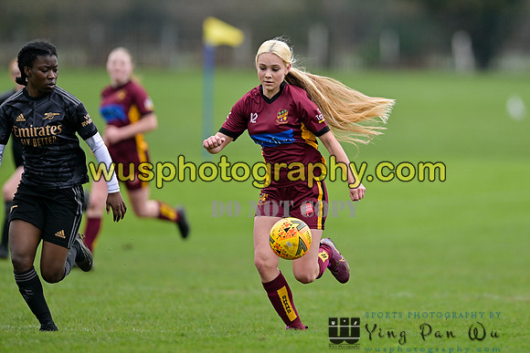20230401-121314C Petts Wood FC Swans U14 v Arsenal FC Girls U14