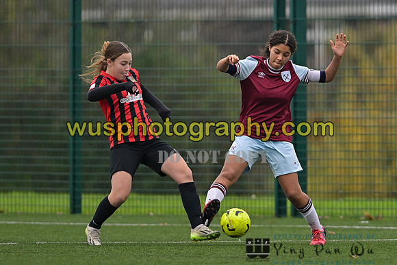 20241130-100341 West Ham United Warriors Girls U14 v Fareham Town Youth FC Girls U14