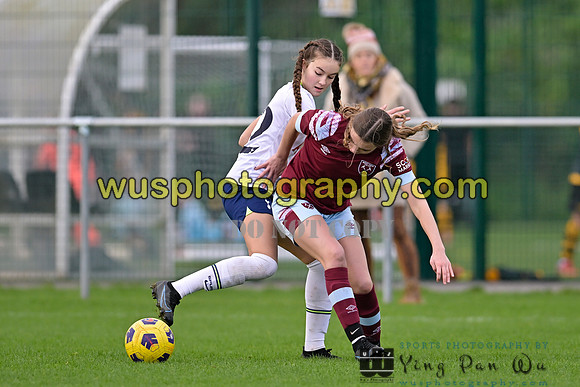 20221119-100324A Tottenham Hotspur Women FC Academy U15 v West Ham United Academy Girls U15
