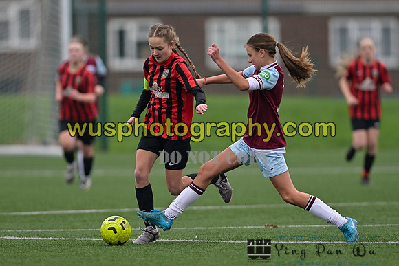 20241130-100744 West Ham United Warriors Girls U14 v Fareham Town Youth FC Girls U14