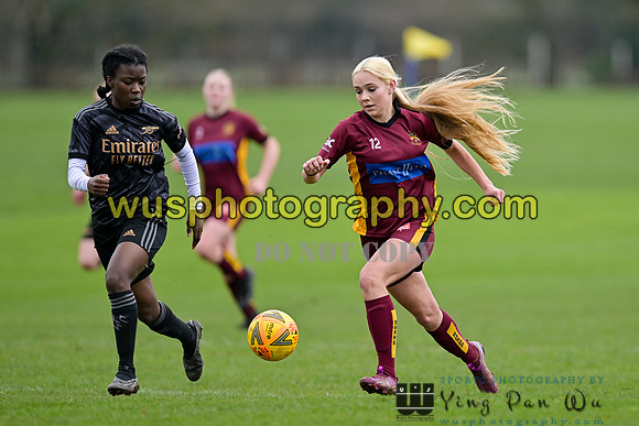 20230401-121314F Petts Wood FC Swans U14 v Arsenal FC Girls U14