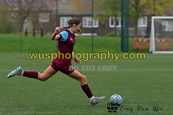 20241109-113145 West Ham United Performance Claret Girls U14 v Oxford United Girls U14
