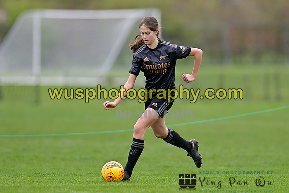 20230401-120725C Petts Wood FC Swans U14 v Arsenal FC Girls U14