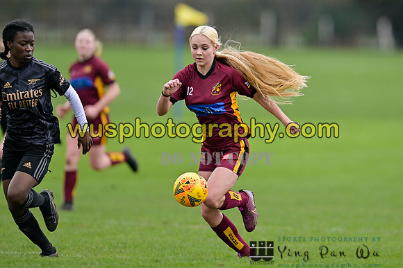 20230401-121314D Petts Wood FC Swans U14 v Arsenal FC Girls U14