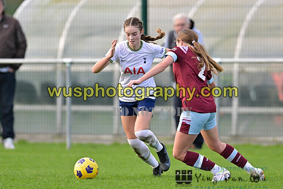 20221119-101733 Tottenham Hotspur Women FC Academy U15 v West Ham United Academy Girls U15