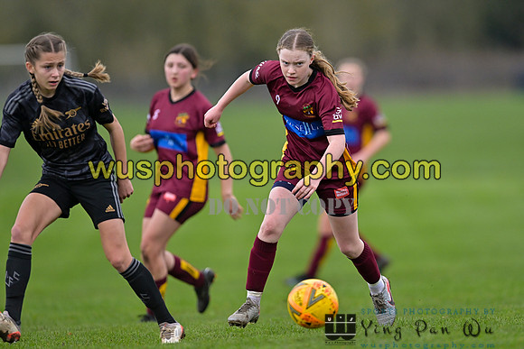20230401-122936B Petts Wood FC Swans U14 v Arsenal FC Girls U14