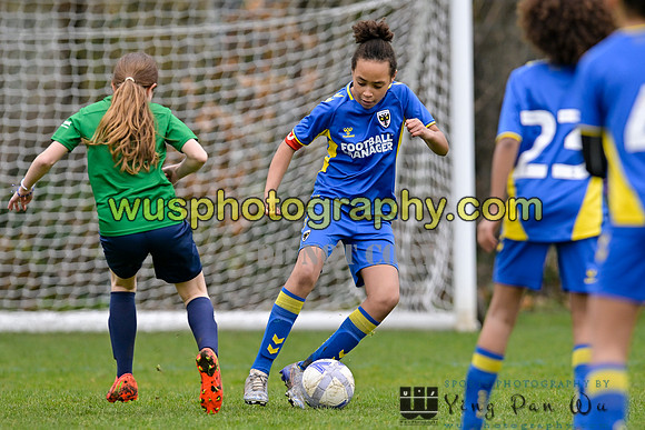 20230319-104815 AFC Wimbledon Girls U11 Yellows v Richmond Park FC U11