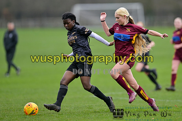 20230401-121315C Petts Wood FC Swans U14 v Arsenal FC Girls U14