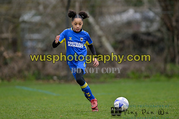 20230319-105316 AFC Wimbledon Girls U11 Yellows v Richmond Park FC U11