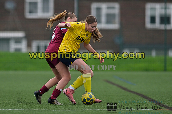 20241109-111037 West Ham United Performance Claret Girls U14 v Oxford United Girls U14