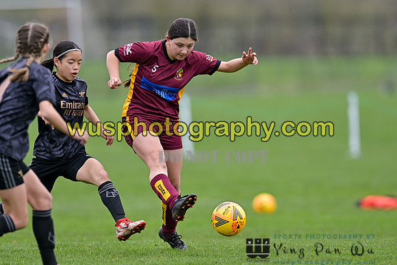 20230401-121056 Petts Wood FC Swans U14 v Arsenal FC Girls U14