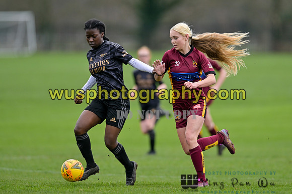 20230401-121314K Petts Wood FC Swans U14 v Arsenal FC Girls U14