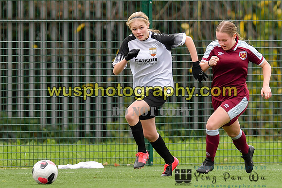 20211211-115217 West Ham United Academy Girls U16 v London Bees Academy U16