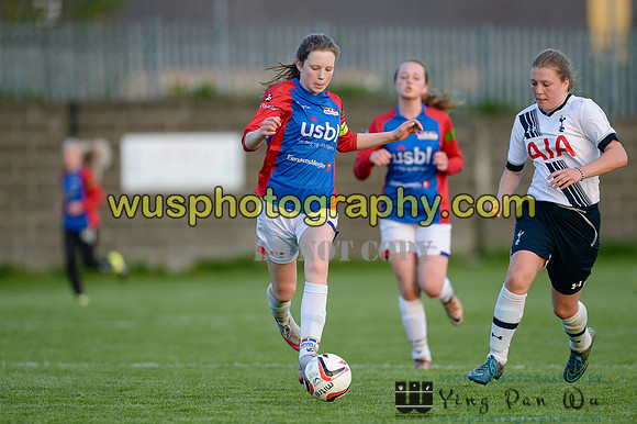 20160505-195828-2 Tottenham Hotspur Girls U12 and U13 v Årvoll IL Girls U12 and U13