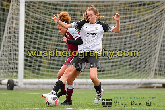 20211211-114649B West Ham United Academy Girls U16 v London Bees Academy U16