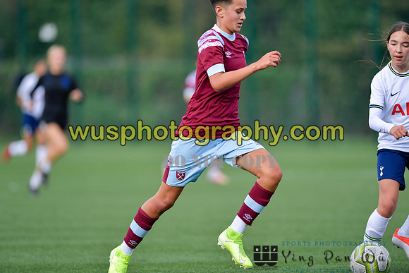 20220924-104130B West Ham United Academy Girls U15 v Tottenham Hotspur Women FC Academy U15