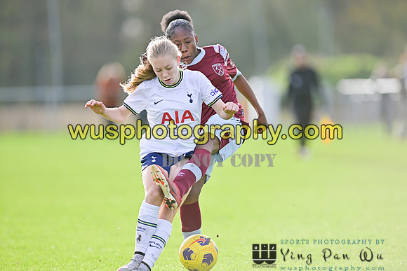 20221119-105700H Tottenham Hotspur Women FC Academy U15 v West Ham United Academy Girls U15