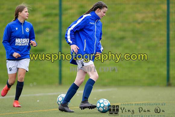 20210403-142142 London Bees Academy U14 v Millwall Lionesses Girls U14