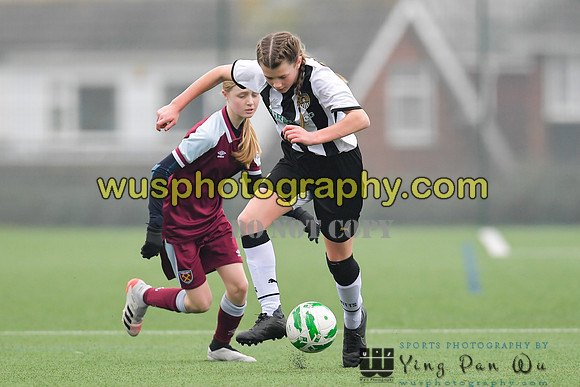 20220115-140346E West Ham United Academy Girls U14 v Notts County FC Girls U14