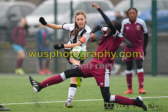 20220115-140300C West Ham United Academy Girls U14 v Notts County FC Girls U14