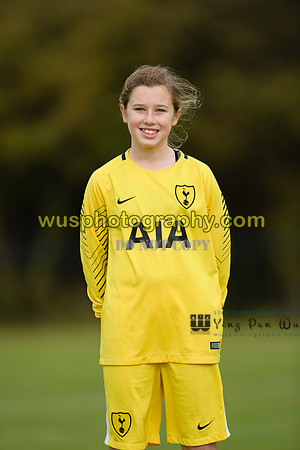 20171028-115850 Tottenham Hotspur Girls U12 Player Photo