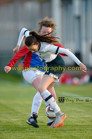 20160505-193555-5 Tottenham Hotspur Girls U12 and U13 v Årvoll IL Girls U12 and U13