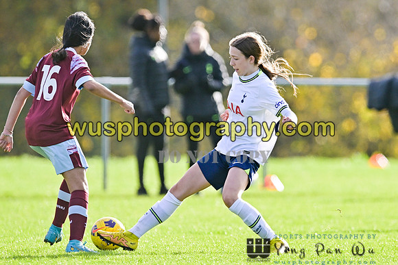 20221119-103459 Tottenham Hotspur Women FC Academy U15 v West Ham United Academy Girls U15