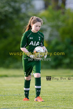 20160505-191812-2 Tottenham Hotspur Girls U12 and U13 v Årvoll IL Girls U12 and U13