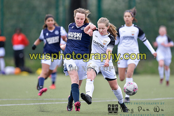 20210403-145930B London Bees Academy U14 v Millwall Lionesses Girls U14