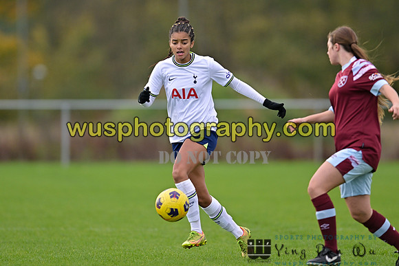 20221119-100541A Tottenham Hotspur Women FC Academy U15 v West Ham United Academy Girls U15