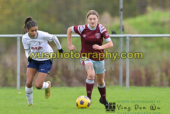 20221119-112719 Tottenham Hotspur Women FC Academy U15 v West Ham United Academy Girls U15