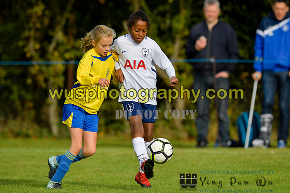 20171028-112257-3 Tottenham Hotspur Girls U11 v St Albans City Youth Girls U11 South