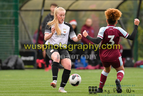 20211211-113821 West Ham United Academy Girls U16 v London Bees Academy U16