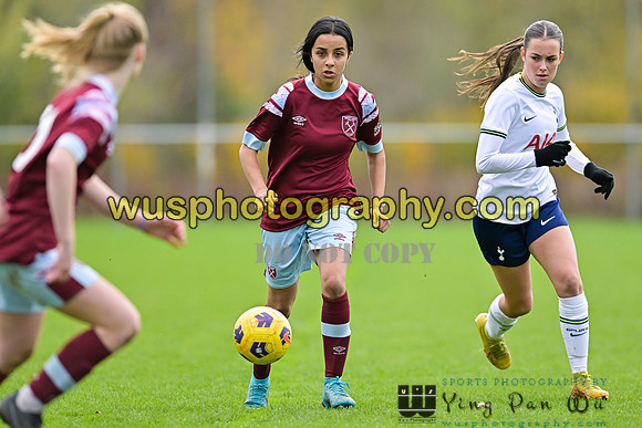 20221119-112216F Tottenham Hotspur Women FC Academy U15 v West Ham United Academy Girls U15