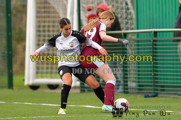 20211211-113415 West Ham United Academy Girls U16 v London Bees Academy U16