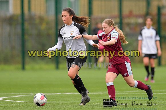 20211211-115137 West Ham United Academy Girls U16 v London Bees Academy U16