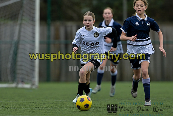 20250222-110554 Millwall Lionesses U12 v New Level Soccer Girls U12
