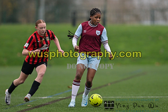 20241130-100708-2 West Ham United Warriors Girls U14 v Fareham Town Youth FC Girls U14