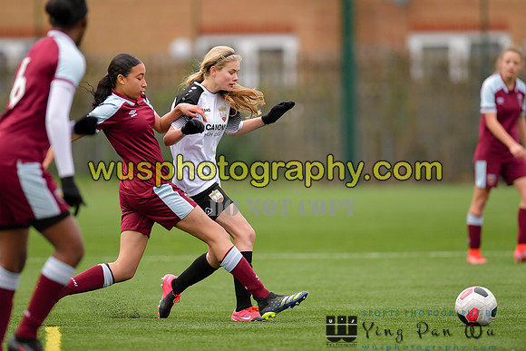 20211211-115744 West Ham United Academy Girls U16 v London Bees Academy U16