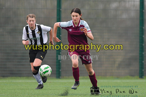 20220115-143333 West Ham United Academy Girls U14 v Notts County FC Girls U14