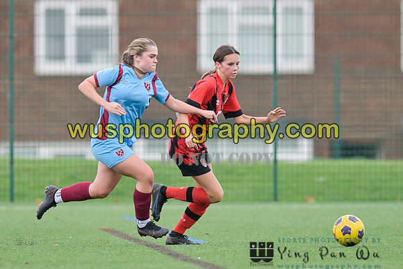 20221022-142642 West Ham United Performance Girls U16 v AFC Bournemouth Girls U16