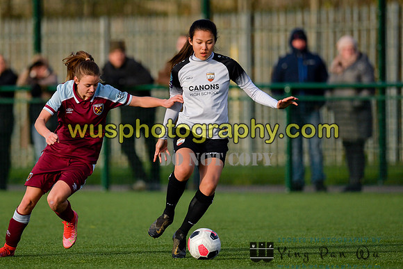 20211211-110108H West Ham United Academy Girls U16 v London Bees Academy U16