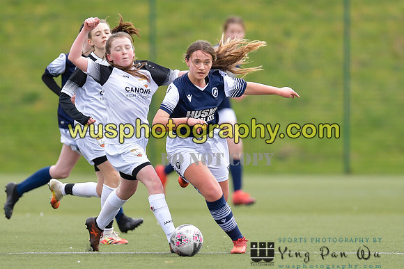 20210403-145809A London Bees Academy U14 v Millwall Lionesses Girls U14