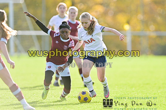 20221119-103327 Tottenham Hotspur Women FC Academy U15 v West Ham United Academy Girls U15