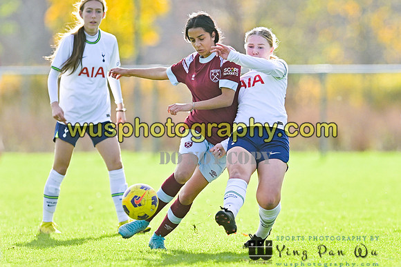 20221119-103359B Tottenham Hotspur Women FC Academy U15 v West Ham United Academy Girls U15